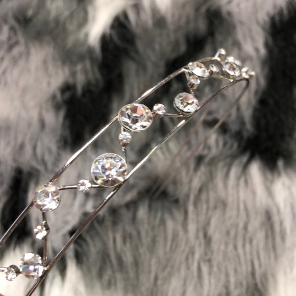 SOLD Silver Rhinestone Embellished - Picture 2 of 8